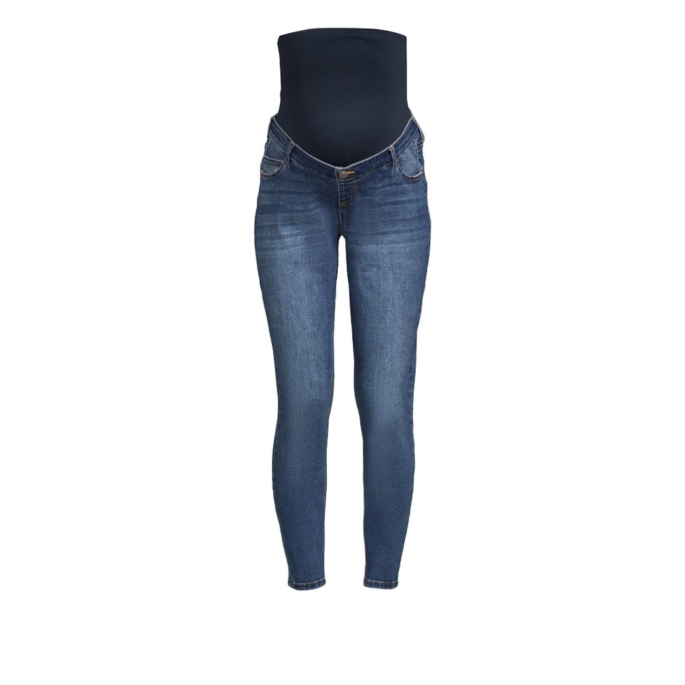 NWT 💜 Time and tru Maternity Skinny Jeans Medium Wash Size Medium 8-10